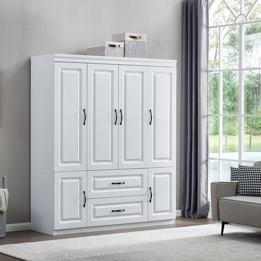 XL Solid Wood withe Bedroom Cabinet
